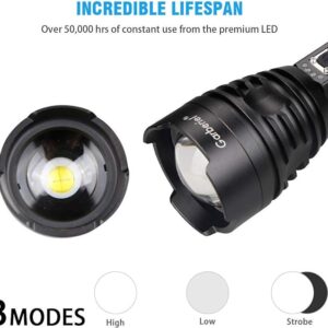 P90 LED Rechargeable Laser Flashlight