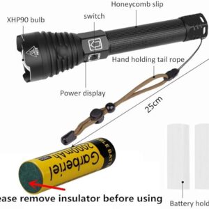 P90 LED Rechargeable Laser Flashlight