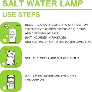 Salt and Water LED Lamp