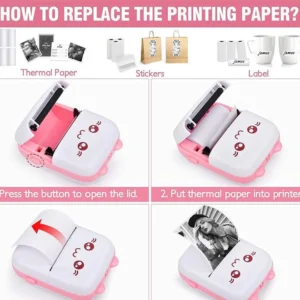 Portable Mini Pocket Printer BT Thermal Printer