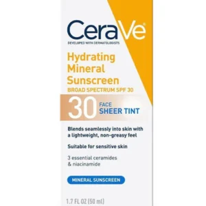 Hydrating Mineral Sunscreen SPF 30 Face Sheer Tint